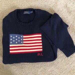 Ralph Lauren American Flag Iconic Sweater